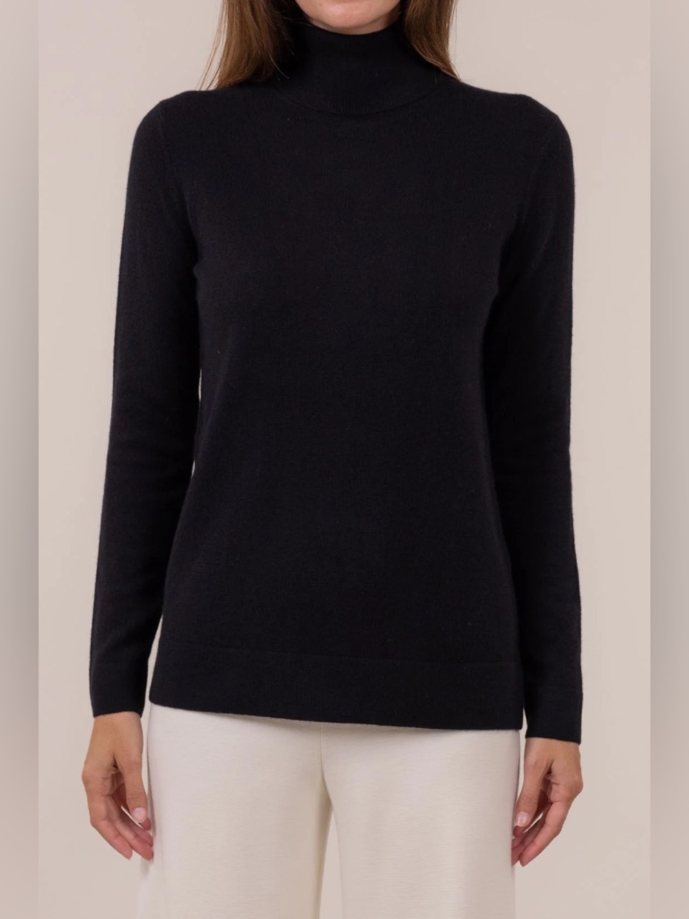 TSE Cashmere Turtleneck Black Medium